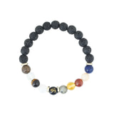 Solar System Natural Stone Bead Bracelet