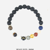 Solar System Natural Stone Bead Bracelet
