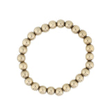 Gold Metallic Bead Stretch Bracelet