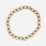 Gold Metallic Bead Stretch Bracelet