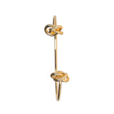 Gold Knot Bracelet Cuff