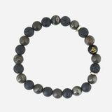 The Volcanic Shield & Pyrite Bracelet