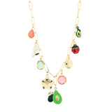 MULTY CHARM HEART SHAPE NECKLACE