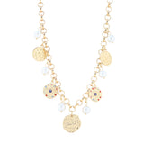 MULTY CHARM HEART SHAPE NECKLACE