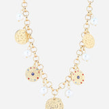 MULTY CHARM HEART SHAPE NECKLACE