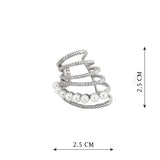 Silver Plating Curve Shape Ear Huggies