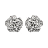 Small Floral Antitarnish Silver Plating Earring