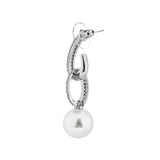 Cz Stone Antitarnish Pearl Drop Dangling