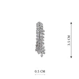 Leaf Style Antitarnish Cz Stone Earring