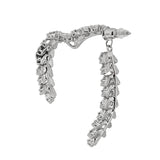 Leaf Style Antitarnish Cz Stone Earring