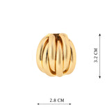 Gold Plated Teist Drop Studs