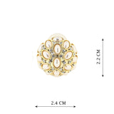 Floral Shine Studs Cz Stone