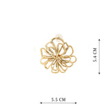 Petal Charm Drop Gold Plated Antitarnish Earring