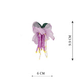 Floral Violet Sober Earring