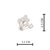 Silver Plated CZ Stone Earrings