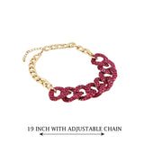 Glowing Classic Necklace With Adjustable Chain