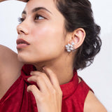 Silver Plated CZ Stone Earrings