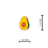 Gold Plated Avocado Stud Earrings