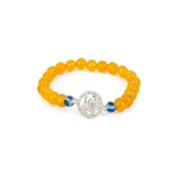 Vibrant Yellow Scorpio Keepsake Rakhi