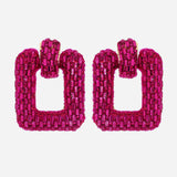 Vibrant Pink Iconic Earrings