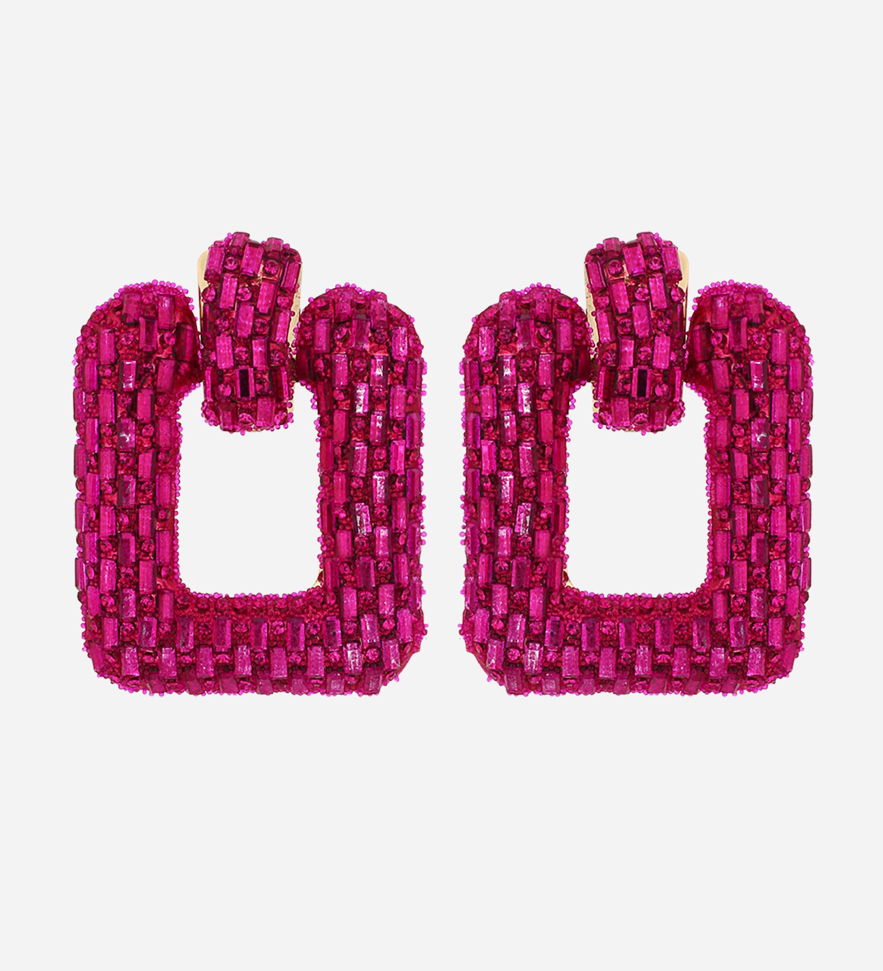 Vibrant Pink Iconic Earrings