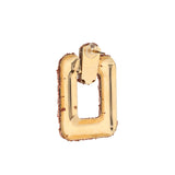 Golden Square Earrings