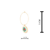 Bottle Cap Dangle Earrings