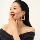 Golden Square Earrings