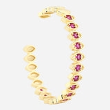Multi coloured Studded set of 3 Bangles