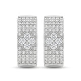 SILVERY CRYSTAL STUD