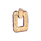Purple Square Earrings