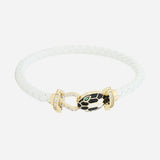 Snake White Openable Bracelet
