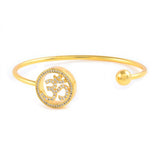 Golden Om Kada Style Rakhi for a Timeless Celebration