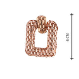 Golden Square Earrings