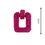 Vibrant Pink Iconic Earrings