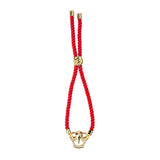 Premium Ganesha Charm Rakhi with Red Rope Band
