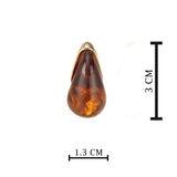 Gold Plated Acrylic Stone Earrings for Women