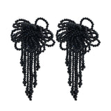 ROYAL LOOK BLACK ELEGANT EARRING