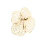 GOLDEN PETALS CZ STONE ANTITARNISH EARRING