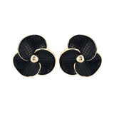 BLACK PETALS ANTITARNISH EARRING