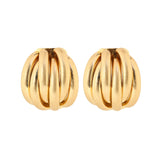 Gold Plated Teist Drop Studs