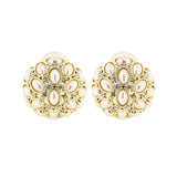 Floral Shine Studs Cz Stone