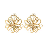 Petal Charm Drop Gold Plated Antitarnish Earring