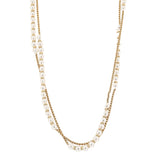 GOLD PLATING SHELL PEARL ANTITARNISH NECKLACE