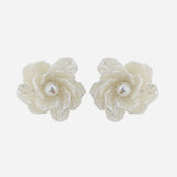 DESCENT FLORAL SNOW WHITE EARRING