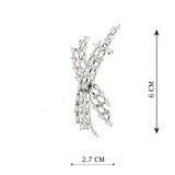 Silver American Diamond Dangling Ear Huggies
