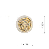 GOLD PLATING ANTITARNISH ROSY STUDS