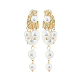 LONG GOLD PLATED ANTITARNISH ROYAL EARRING