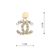 DUEL CROSS GOLD PLATED ANTITARNISH EARRING