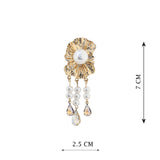 GOLD PLATED ANTITARNISH QUEEN EARRING